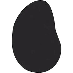 vidaXL Black 80x150 cm Polyester Non-Slip Area Rug