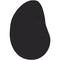 vidaXL Black 80x150 cm Polyester Non-Slip Area Rug