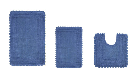 Better Trends Lilly Crochet 3 Piece Set Bath Rug Set