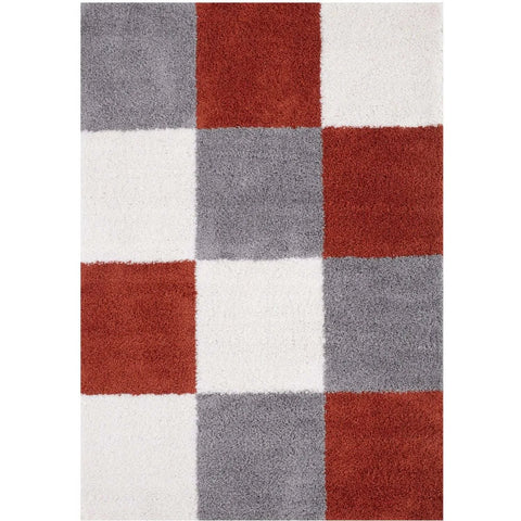 Myshaggy Collection Geometric Design Rug - Terra / 80x150cm Rectangle