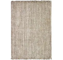 Kilim Natural Fibers Modern Easy to Clean Plain Grey Hand Woven Rug