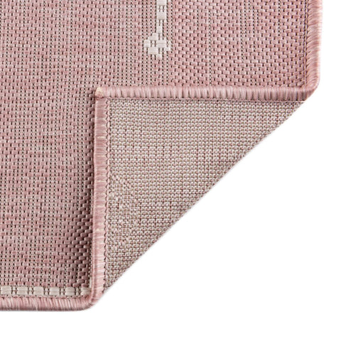 Coastal Pink Outdoor Area Rug