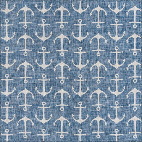 Coastal Pink Outdoor Area Rug