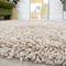 Super Soft Beige Shaggy Living Area Rug - Beige / 330 x 240cm
