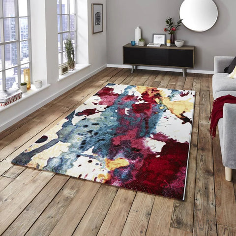 Think Rugs Sunrise 9349A Rug Multi / 80cm x 150cm