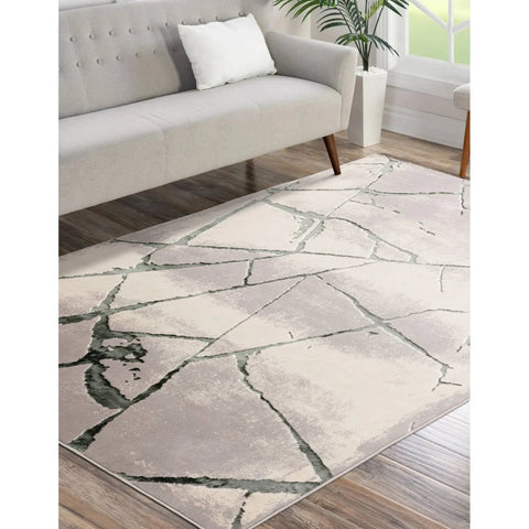 Diamond Green Marble Rug
