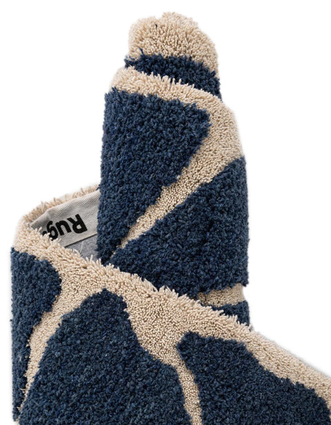Wool Hand Tufted Wool Blue Area Rug