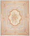 Aubusson Rug Floral - Light Green 14'2 x 11'3, Beige/Blue/Green, 100% Wool, 433 x 345 cm Hand Knotted Rug by Rugs of London