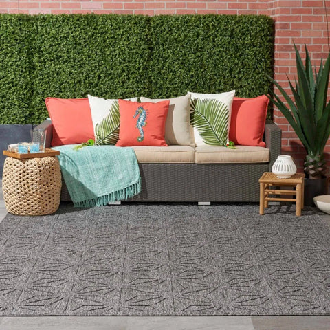Nourison Cozumel Outdoor CZM01 Grey