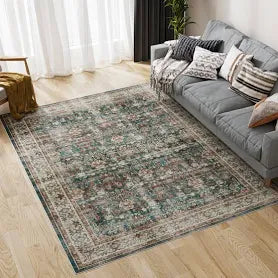 Dripex Washable Living Room Rug