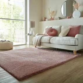Dunelm Cosy Soft Shaggy Rug Modern