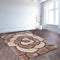Ultimate Rug 3D Carved Rose Charcoal Shaggy Rug