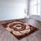 Ultimate Rug 3D Carved Rose Charcoal Shaggy Rug