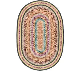 Origins Jute Extra Colourful Oval Rug