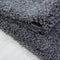 Abaseen Dark Grey Shaggy Rectangular Rug