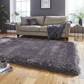 Think Rugs Montana Rug Dark Grey / 150cm x 150cm Circle