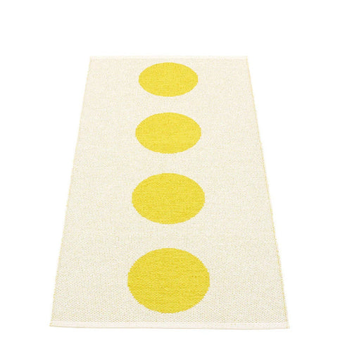 Pappelina - Vera Reversible Rug, 70 x 150 cm, Black / vanilla