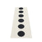 Pappelina - Vera Reversible Rug, 70 x 150 cm, Black / vanilla