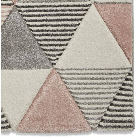 Brooklyn BRK15 Grey / Rose Rug