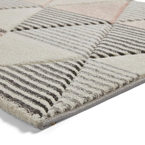 Brooklyn BRK15 Grey / Rose Rug