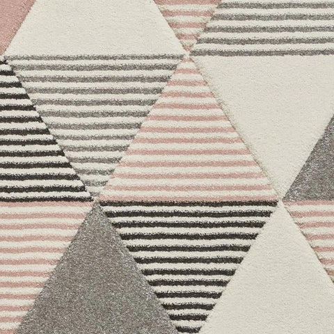 Brooklyn BRK15 Grey / Rose Rug