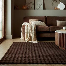 Dunelm Doris Washable Sherpa Faux Fur Rug