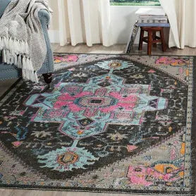 Alroy Area Rug, 155x230 cm, Rugs, 100% Polypropylene, Latex by SAFAVIEH