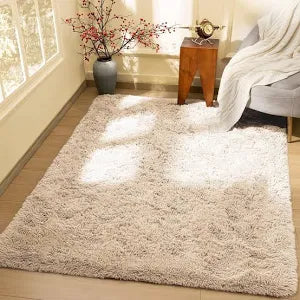Hafaa Rugs Living Room Area Rugs for Bedroom Non Slip – Modern Super Soft Fluffy Shaggy Thick Pile Non-Shedding Rug – Plush Carpet