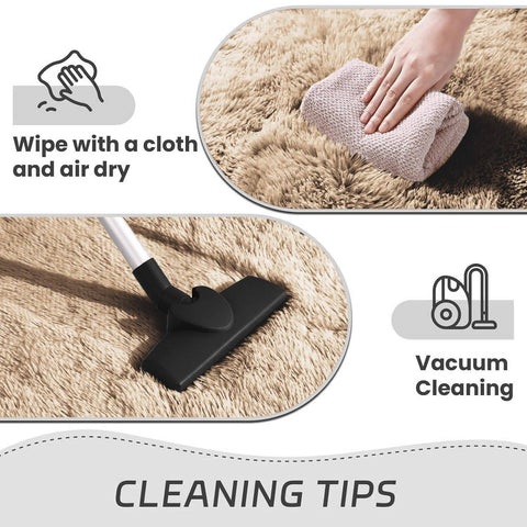 Hafaa Rugs Living Room Area Rugs for Bedroom Non Slip – Modern Super Soft Fluffy Shaggy Thick Pile Non-Shedding Rug – Plush Carpet