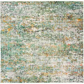 Safavieh Madison Green Abstract Rug, Square 213.36cm