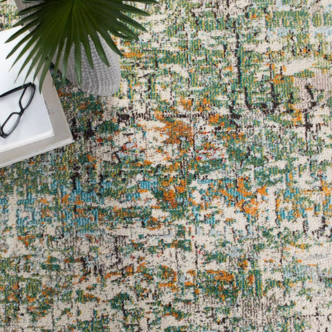 Safavieh Madison Green Abstract Rug, Square 213.36cm