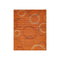 155cm x 245cm Harvest Orange Abstract