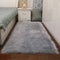 Living and Home Grey Rectangular Super Soft Shaggy Rug