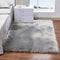 Living and Home Grey Rectangular Super Soft Shaggy Rug