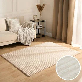 OHS Ribbed Faux Fur Rug
