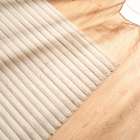 OHS Ribbed Faux Fur Rug