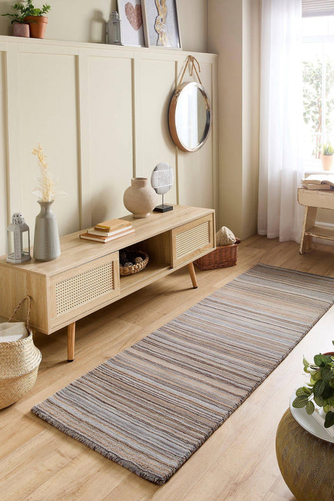 Origins Fine Stripes Beige Rug