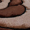 3D Carved Rose Chocolate Rug
