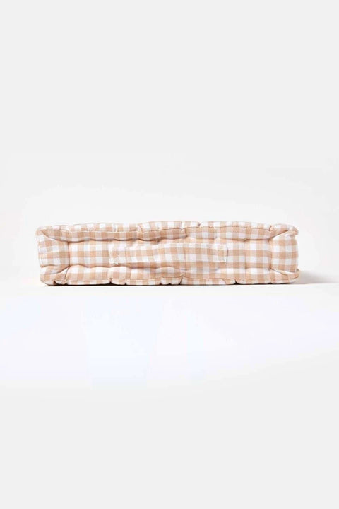 Homescapes Cotton Gingham Check Floor Cushion