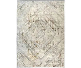 Homemaker Abstract Square Ochre Rug