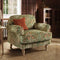 Dunelm Jolene William Morris Woodland Weeds Print Velvet Snuggle Chair