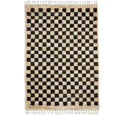 George Think Rugs Hemp Checkered Rug