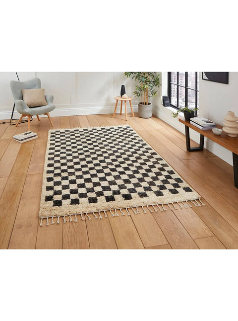 George Think Rugs Hemp Checkered Rug