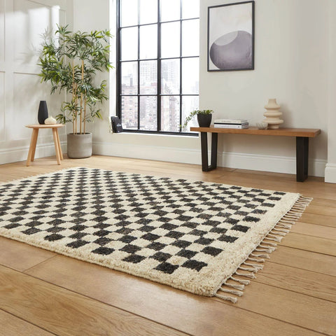 George Think Rugs Hemp Checkered Rug