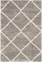 SAFAVIEH Hudson Shag Collection Ivory Modern Trellis Rug