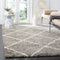 SAFAVIEH Hudson Shag Collection Ivory Modern Trellis Rug