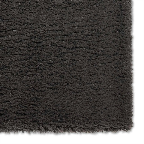 Solace 0961 Thick Soft Charcoal Rug in Grey/Silver - 120x170cm
