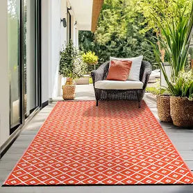 Green Decore Arabian Nights Reversible Outdoor Rug