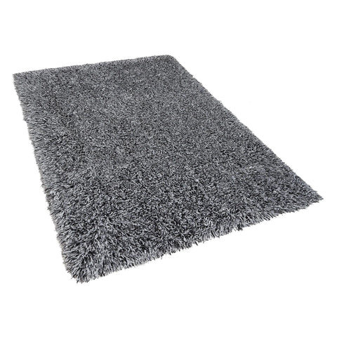 Beliani Shaggy Area Rug High-Pile Carpet Solid Polyester Rectangular