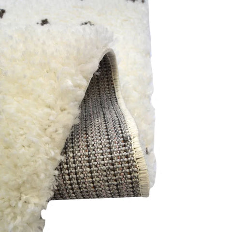 Homemaker Monochrome Snug Spotty Shaggy Rug